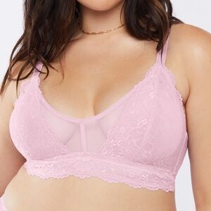 Savage X Fenty Lace Bralette Unicorn Lavender Pink 3X